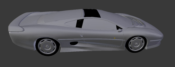 3d model xj 220 - Jaguar XJ 220 Low-Poly by Oscar Johansson